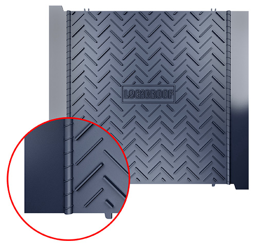 ПВХ дорожка LOGICROOF WalkWay Puzzle серая, 600х600